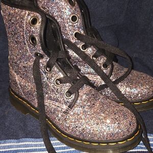Dr. Martens Multicolor Glitter Combat Boots